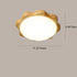 Contemporary Nordic Wood Acrylic Plum Shape LED Flush Mount Ceiling Light For Living Room