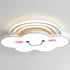 Contemporary Creative Rainbow Cloud Acrylic Shade LED Flush Mount Ceiling Light For Bedroom