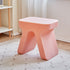 Modern Minimalist Rectangular PE Plastic Low Stool For Living Room