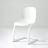 Contemporary Scandinavian Bow Frame Plastic Billet Steel Dining Chair Backrest For Dining Room
