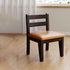 Modern Minimalist Square Leather Sponge Solid Wood Chair Backrest Armless For Living Room