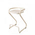 Contemporary Creative Square Plastic ABS Iron Dining Chair Backless Armless For Dining Room