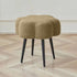 Modern Minimalist Cloud Lambswool Carbon Steel Vanity Stool For Bedroom