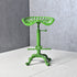 Contemporary Industrial Iron Wood Round Hollowed Claw Base Bar Stool Footrest For Kitchen