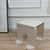 Modern Minimalist Square Table Top Cold Rolled Plate Side Table 4-Leg For Living Room