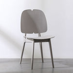 Contemporary Scandinavian Plastic Steel Metal Square Dining Chair Backrest For Dining Room