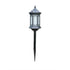 Traditional Chinese Waterproof Solar Aluminum Glass Cylinder 1-Light Landscape Lighting Outdoor Light For Garden