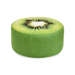 Contemporary Creative Fruit Pattern Round Fabric Pouf Footstool For Living Room