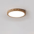 Modern Minimalist Round Stone Grain Resin Iron LED Flush Mount Ceiling Light For Bedroom