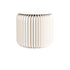 Contemporary Scandinavian Cylinder PU Leather Foldable Kraft Paper Footstool For Entryways