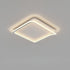 Modern Minimalist Square Rectangular Wavy Acrylic Iron LED Flush Mount Ceiling Light For Bedroom