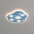 Contemporary Creative Kids Iron Acrylic Round Irregular Shape Mouse Cloud LED Flush Mount Ceiling Light For Bedroom