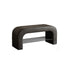 Modern Minimalist Long Rectangle Lambswool PU Leather Iron Storage Bench 1-Shelf For Entryways