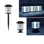 Traditional European Waterproof Solar ABS PC Plastic Rectangular LED Landscape Lighting For Garden