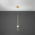 Modern Minimalist Long Cylinder Iron Acrylic LED Pendant Light For Bedroom