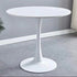 Modern Minimalist Round Carbon Steel Artificial Plate Coffee Table For Living Room