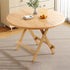 Contemporary Scandinavian Round Table Top Solid Wood Dining Table For 4 Seats