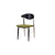 Traditional Vintage Square Velvet Iron Tapered Legs Dining Chair Backrest Armless For Dining Room