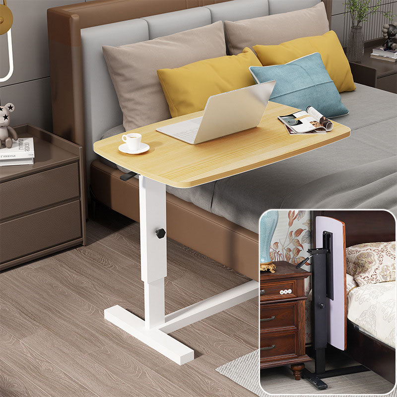 Modern Minimalist Rectangular Wood Metal End Table Foldable For Living Room