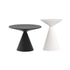 Modern Minimalist Round Cone Aluminum Metal End Table 1-Tier For Living Room