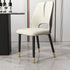 Modern Luxury Square Cushion Leather Carbon Steel Dining Chair Backrest For Dining Room