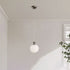 Modern Minimalist Round Ball Iron Glass 1-Light Pedant Light For Bedroom