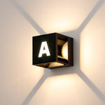 Contemporary Simplicity ABS Square LED Solar Waterproof Outdoor Wall Sconce Lamp For Garden