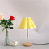 Traditional European Printed Fabric Petal Shade 1-Light Table Lamp For Bedroom