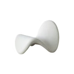 Contemporary Scandinavian Tongue Curved Fiberglass Rebound Foam Accent Chair Backrest For Living Room