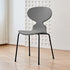 Modern Minimalist Square PVC Metal Chair Four Legs Backrest For Living Room