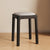 Modern Simplicity Wood Leather Sponge Square Vanity Stool Backless For Bedroom