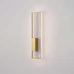 Modern Minimalist Rectangle Line Iron Silicone LED Wall Sconce Lamp For Living Room