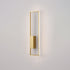 Modern Minimalist Rectangle Line Iron Silicone LED Wall Sconce Lamp For Living Room