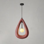 Contemporary Creative Teardrop Orb Iron Resin 1-Light Pendant Light For Dining Room