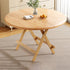 Contemporary Scandinavian Round Table Top Solid Wood Dining Table For 4 Seats