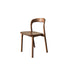 Traditonal Chinese Walnut Square Curved Dining Chair Backrest Armrest For Dininng Room