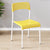 Modern Minimalist Square Plastic Iron Multi-Holes Dining Chair Backrest For Dining Room