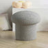 Contemporary Simplicity Mushroom Shape Velvet Pouf Footstool For Living Room