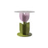 Contemporary Creative Petal Round Tabletop Pine Glass Side Table For Living Room