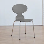 Modern Minimalist Square PVC Metal Chair Four Legs Backrest For Living Room