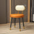 Contemporary Nordic PU Leather Upholstered Round Vanity Stool Backrest For Bedroom