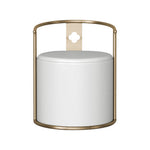 Contemporary Creative Microfiber Leather Metal Cylinder Vanity Stool For Bedroom