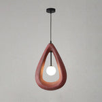 Contemporary Creative Teardrop Orb Iron Resin 1-Light Pendant Light For Dining Room