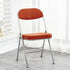 Traditional Vintage Square Velvet Stainless Steel Foldable Dining Chair Backrest For Dining Room