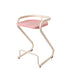 Contemporary Creative Square Plastic ABS Iron Dining Chair Backless Armless For Dining Room