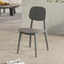 Contemporary Scandinavian Macaron Plastic Square Dining Chair Backrest For Dining Room