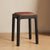 Modern Simplicity Wood Leather Sponge Square Vanity Stool Backless For Bedroom