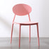 Contemporary Nordic Square Plastic Chair Backrest Armless For Living Room