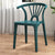 Contemporary Scandinavian Arc Plastic Stackable Dining Chair Backrest For Dining Room