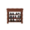 Contemporary Scandinavian Rectangular Microfiber Leather Solid Wood Shoe Storage 3-Shelf For Entryways
